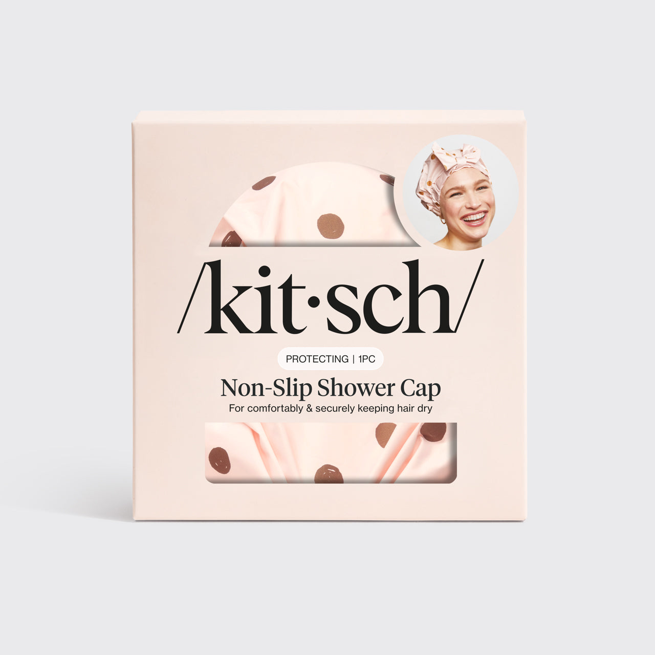 Blush Dot Shower Cap - Image 2