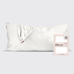 Satin Pillowcase in Ivory 4 Pack - King Bundle