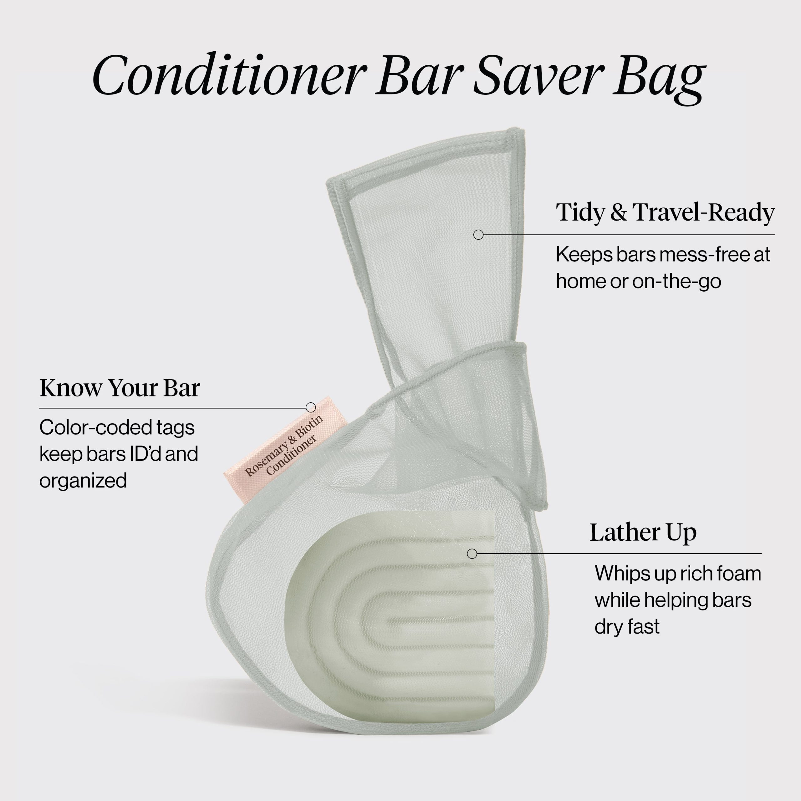 Kitsch Bar Saver Bag - ROSEMARY & BIOTIN Conditioner - Image 2