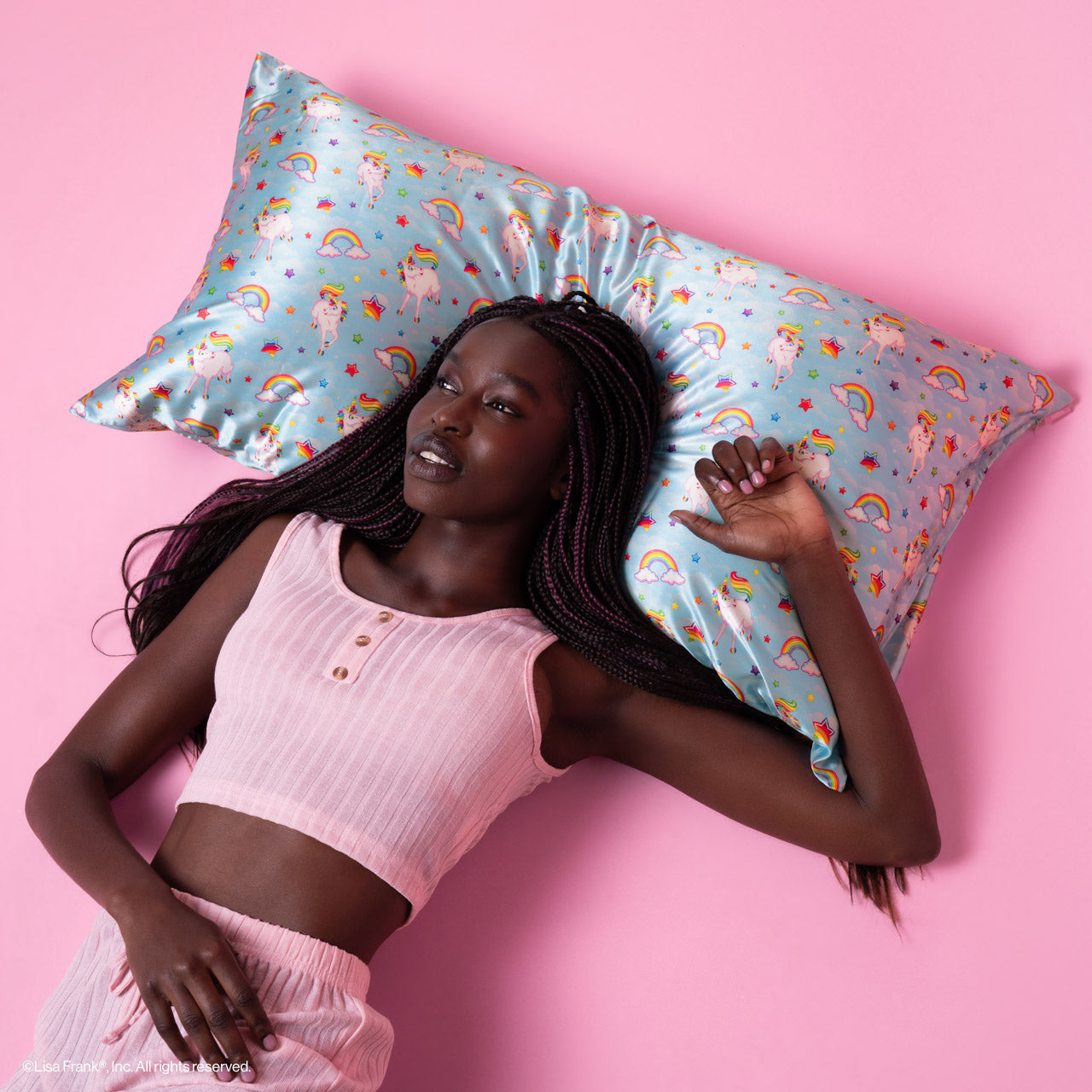 Lisa Frank x Kitsch Satin Pillowcase in Markie??- King - Image 2