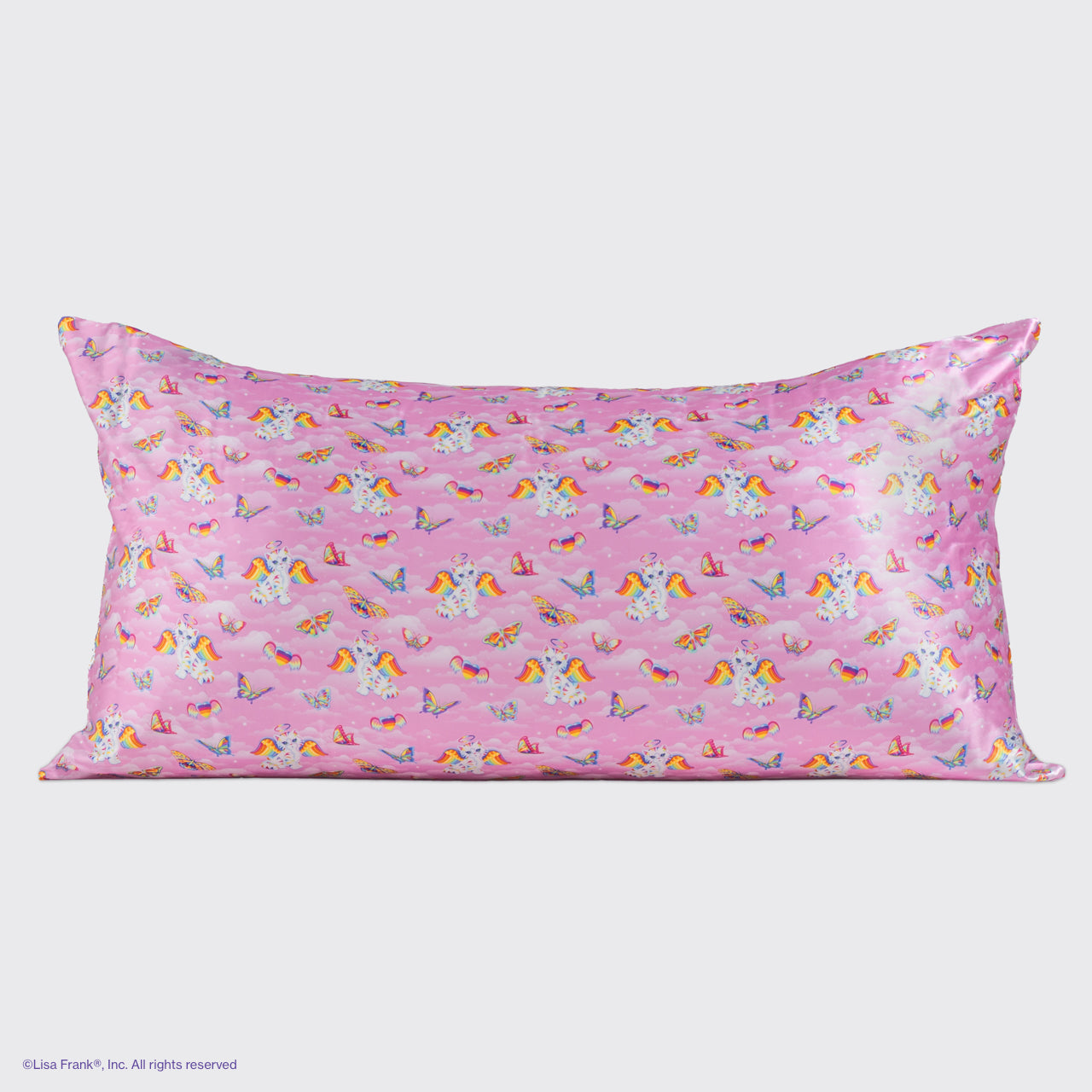 Lisa Frank x Kitsch Satin Pillowcase in Angel Kitty??- King - Image 4