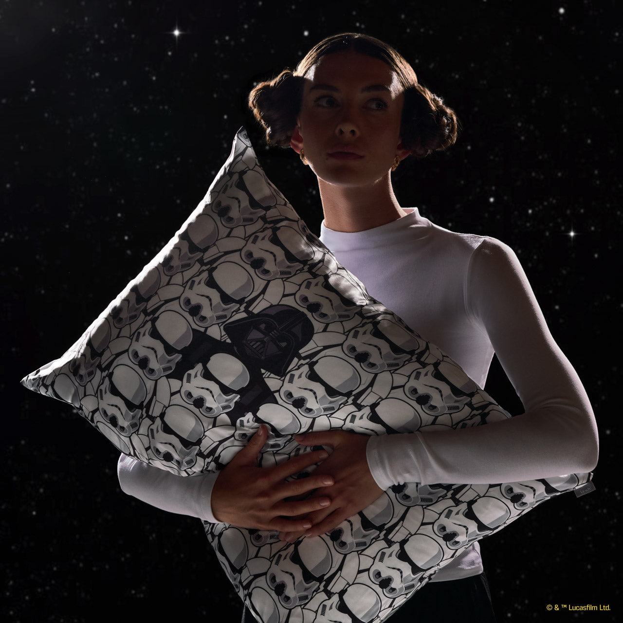 Star Wars??& Kitsch Satin Pillowcase?in Darth Vader & Stormtroopers - Image 3