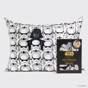 Star Wars??& Kitsch Satin Pillowcase?in Darth Vader & Stormtroopers