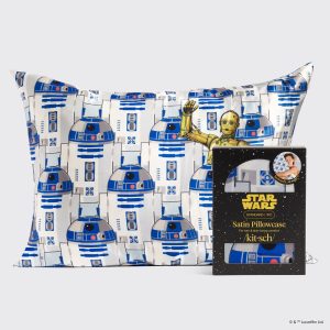 Star Wars??& Kitsch Satin Pillowcase?in R2-D2 & C-3PO