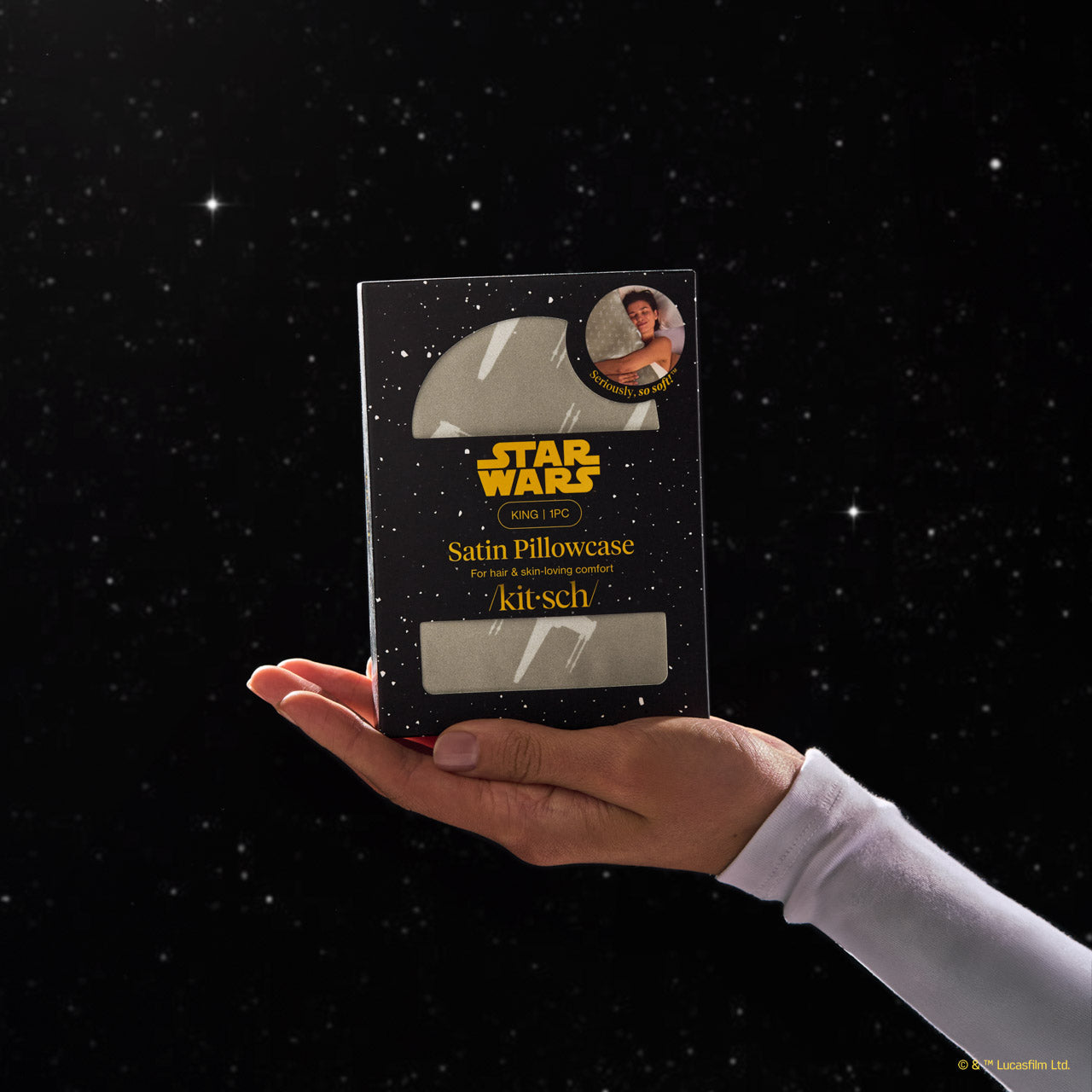 Star Wars??& Kitsch Satin Pillowcase in Rebel Alliance - King - Image 5