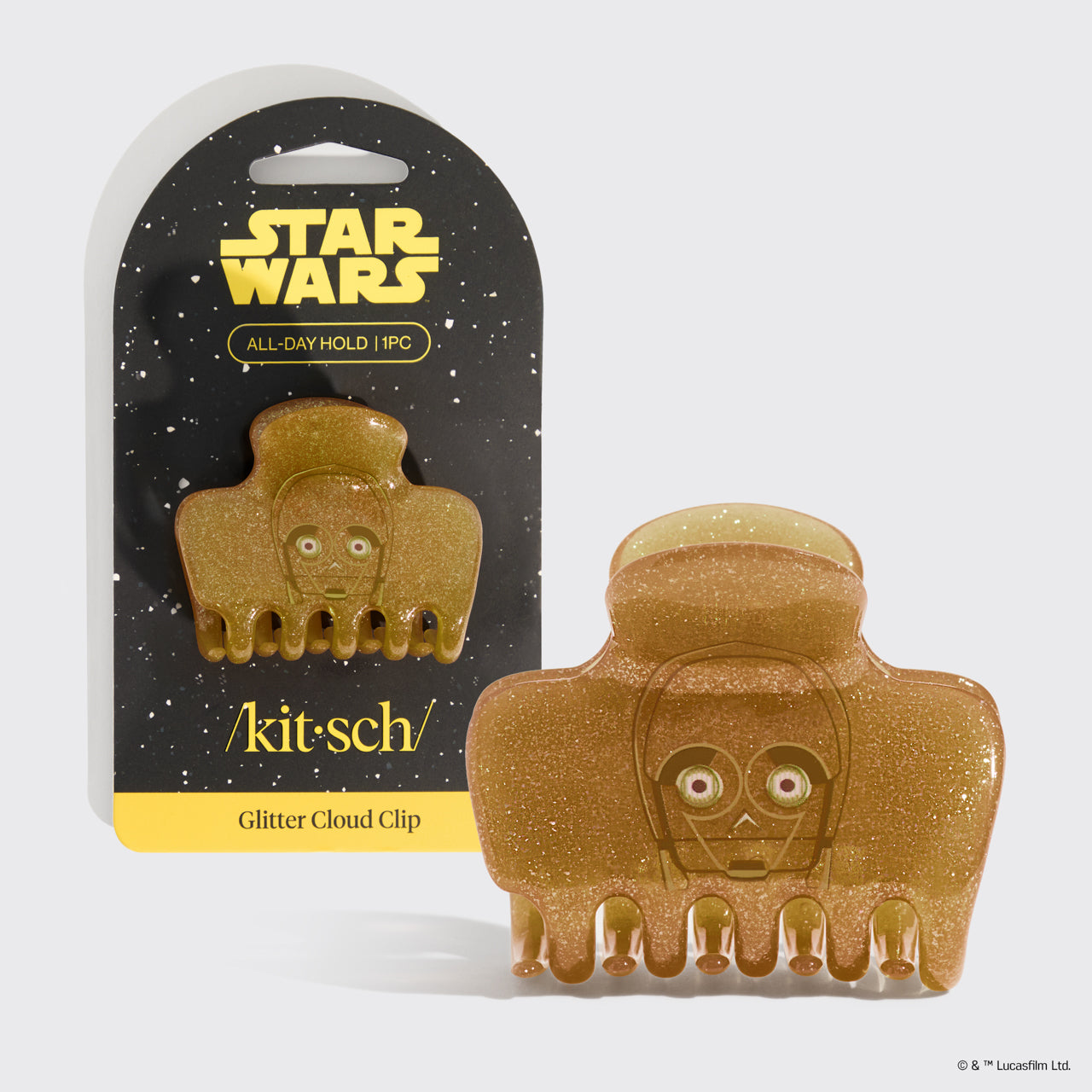 Star Wars??& Kitsch Glitter Cloud Clip in C-3PO