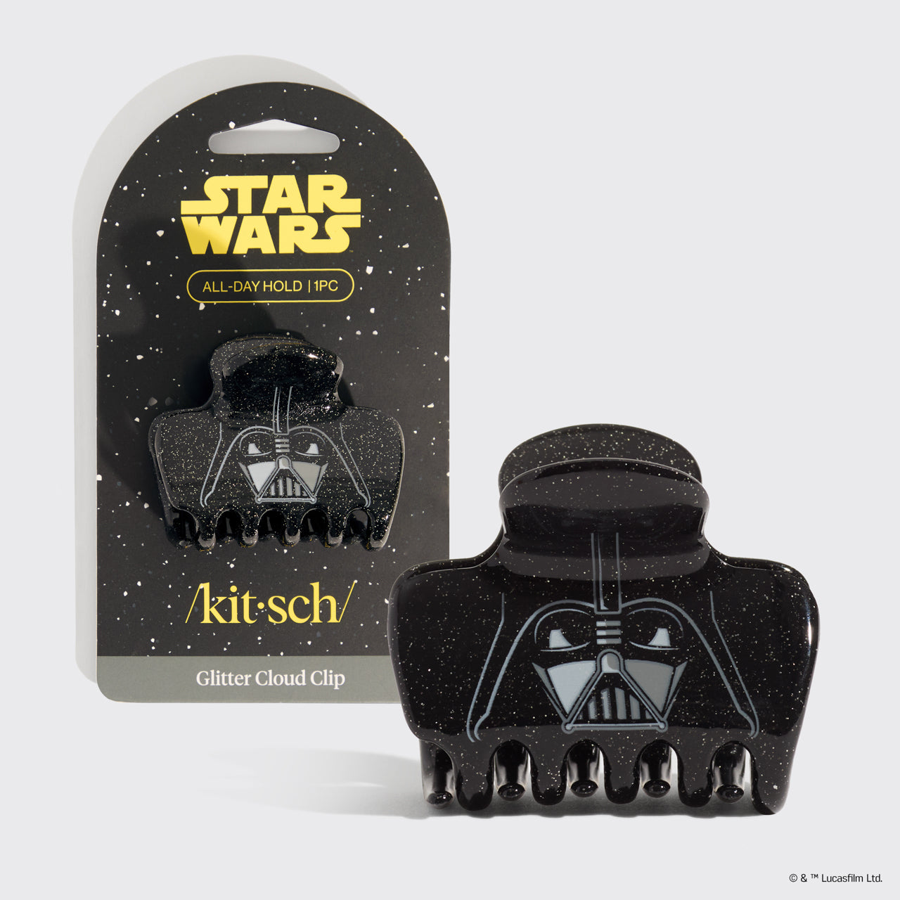 Star Wars??& Kitsch Glitter Cloud Clip in Darth Vader
