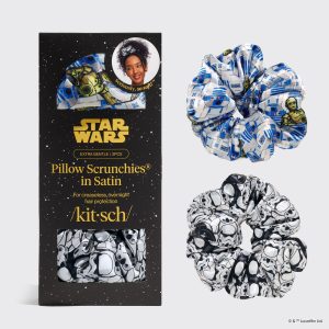Star Wars??& Kitsch Pillow Scrunchies? in Satin - R2-D2 & Stormtroopers