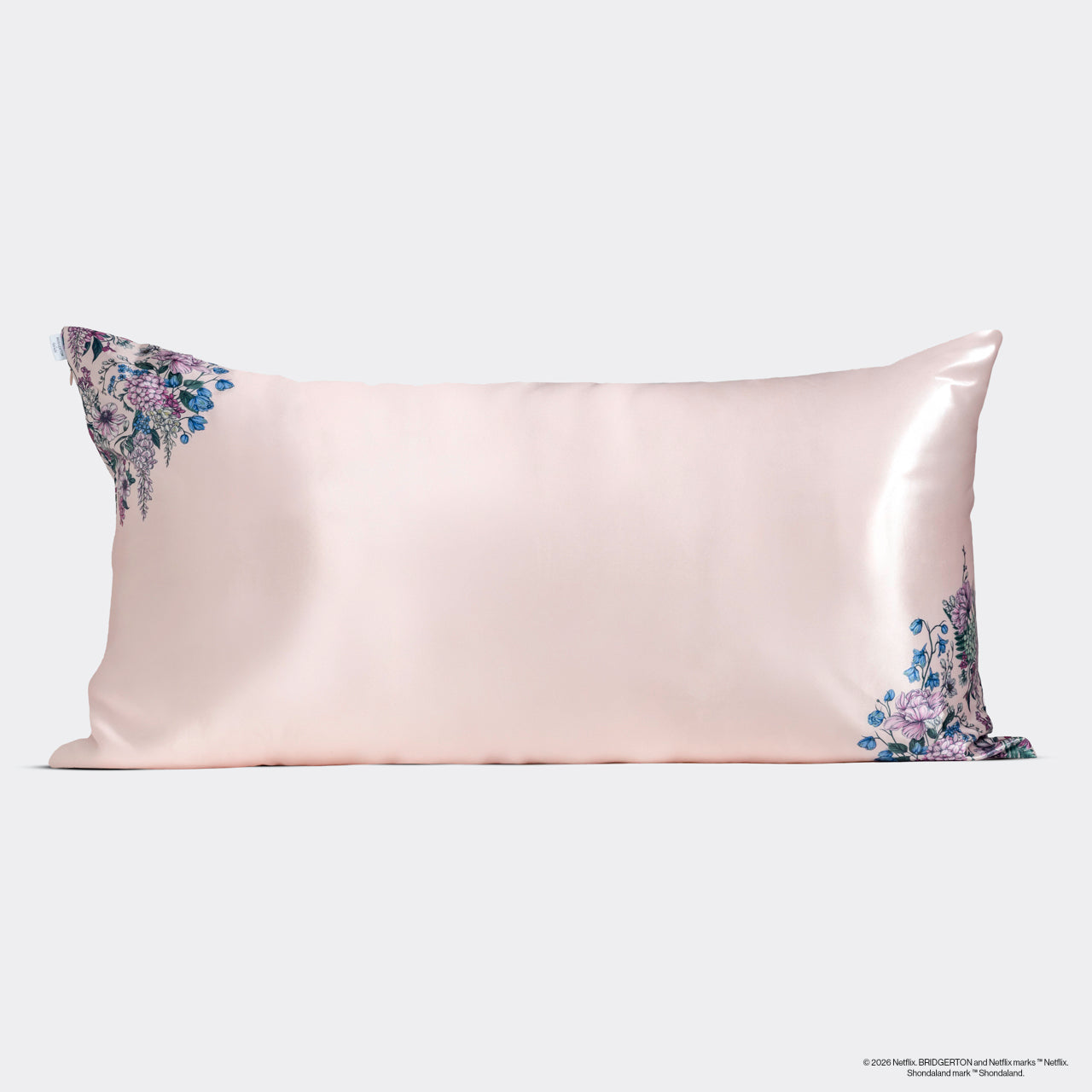 Bridgerton x Kitsch Satin Pillowcase in Wisteria - King - Image 3