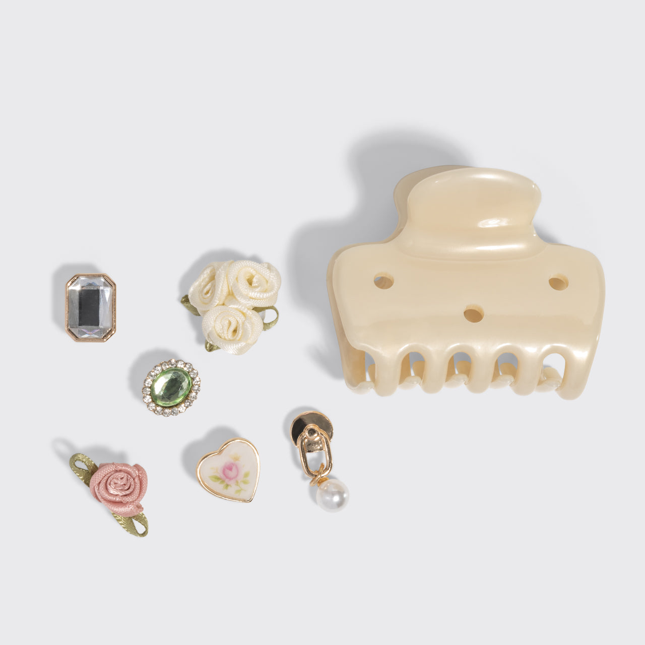 KitschPop?? Cloud Clip & Charms in Pearlized Cream - Image 6