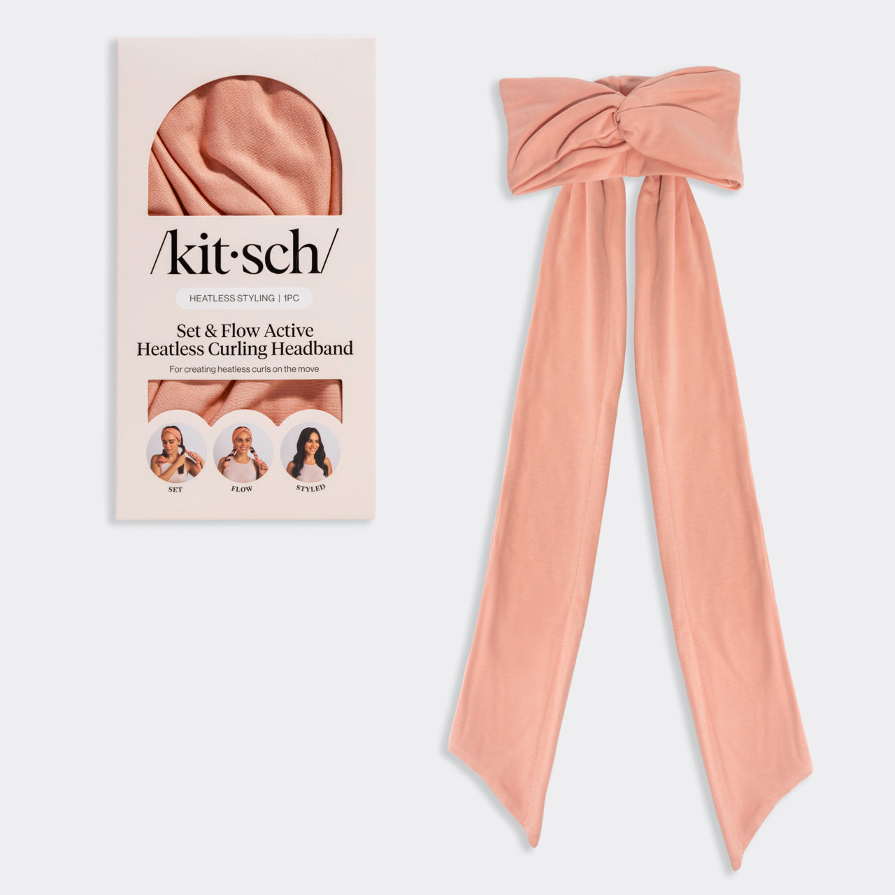 Terracotta Set & Flow Active Curling Headband