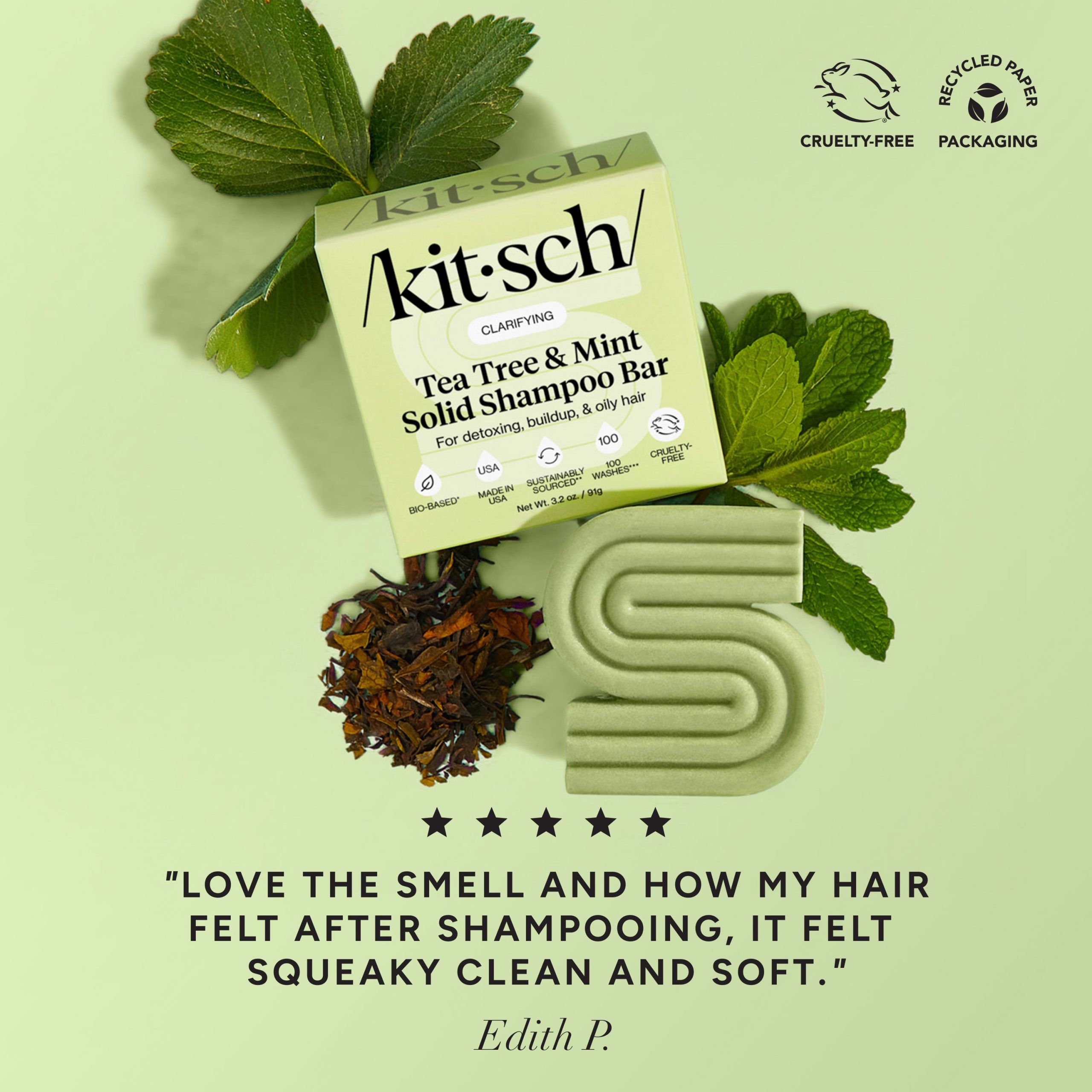 Tea Tree & Mint Clarifying Shampoo Bar - Image 2