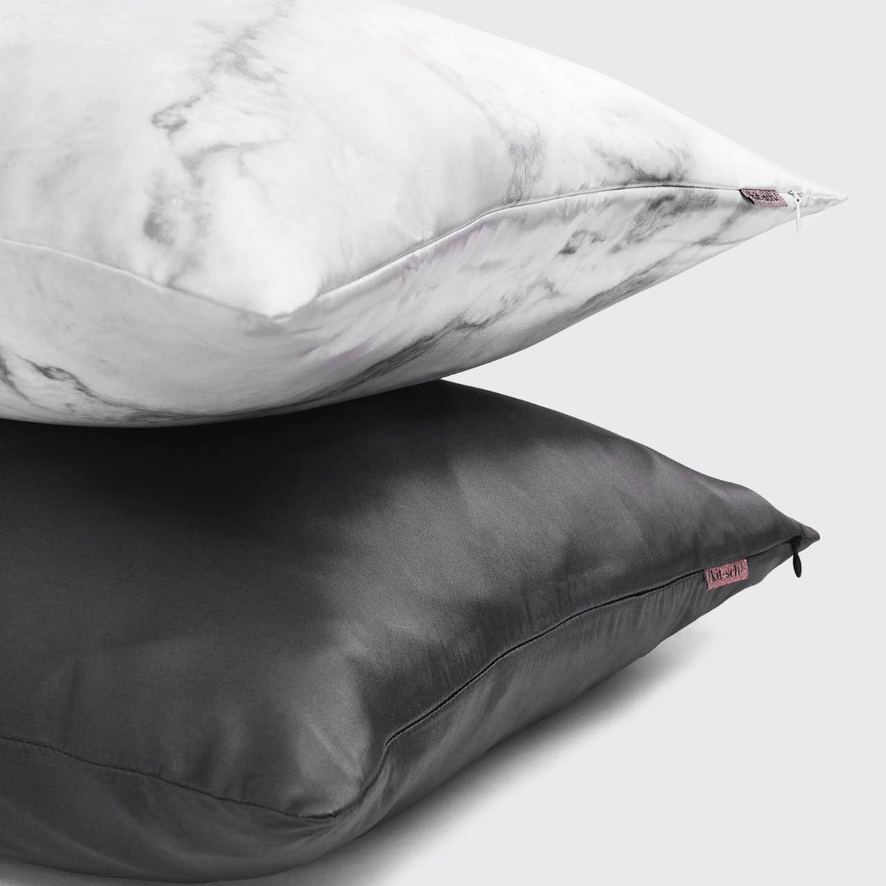 Satin Pillowcase in Charcoal - Image 4
