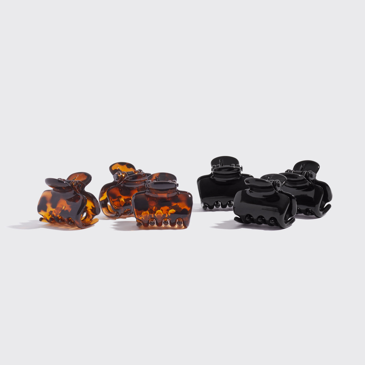 Black & Tort Cloud Claw Clips 2pc Set - Image 6