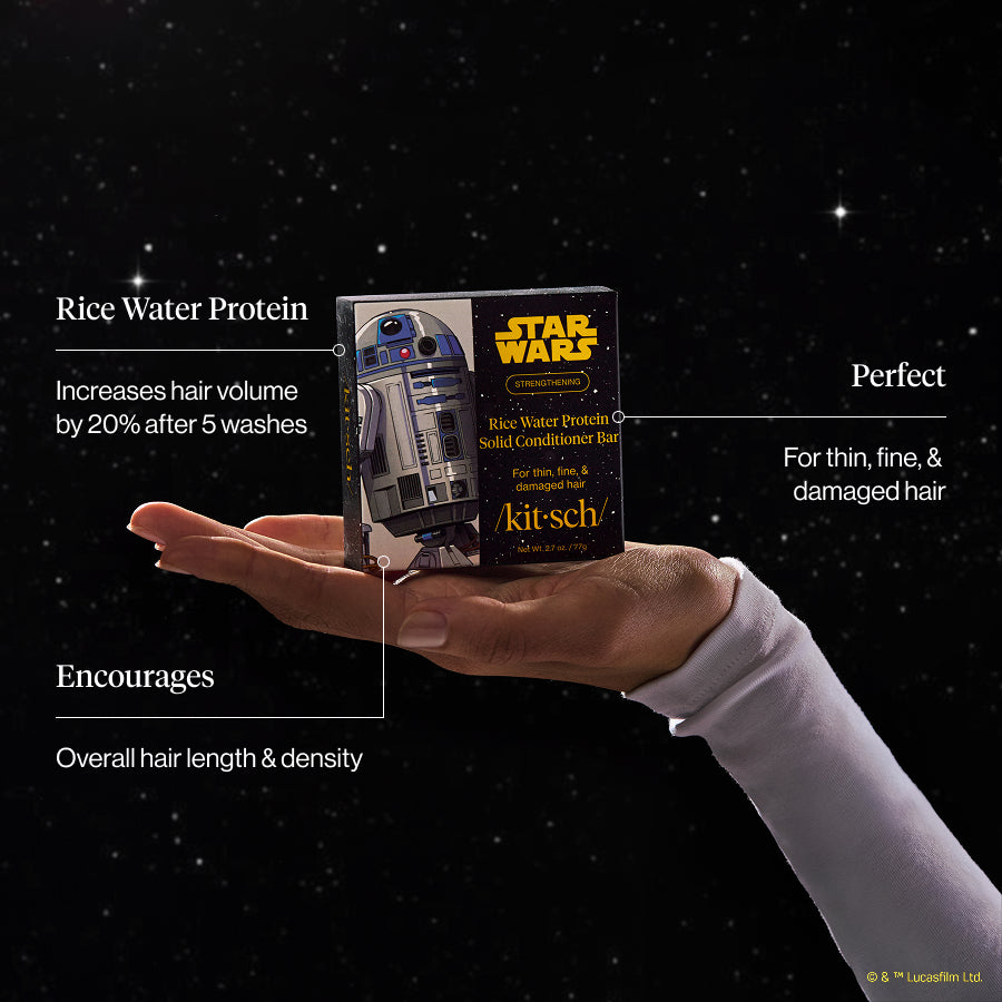 Star Wars??& Kitsch Rice Water Protein Strengthening Solid Conditioner - R2-D2 - Image 2