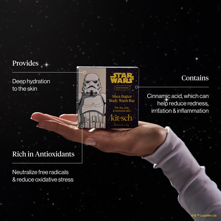 Star Wars??& Kitsch Shea Butter Moisturizing Solid Body Wash - Stormtrooper Swirl - Image 3